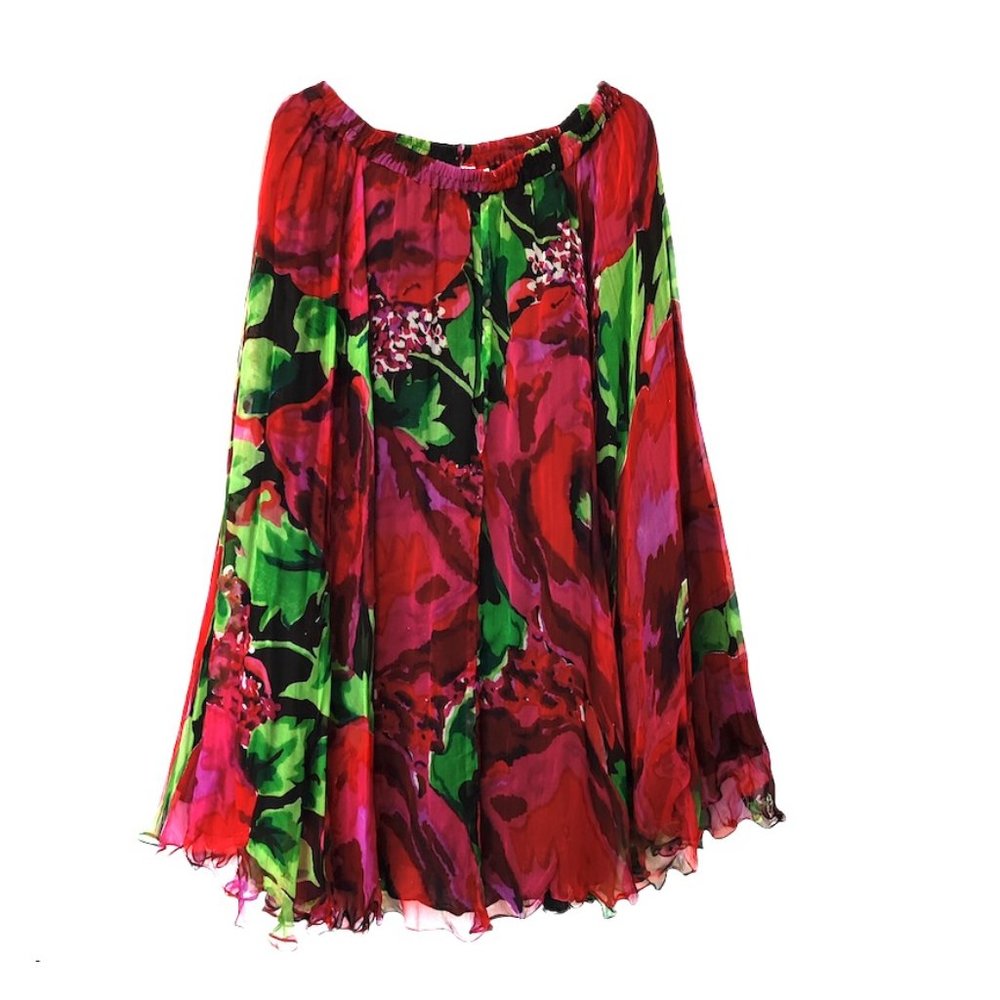 Gail Garner Plus Floral Skirt